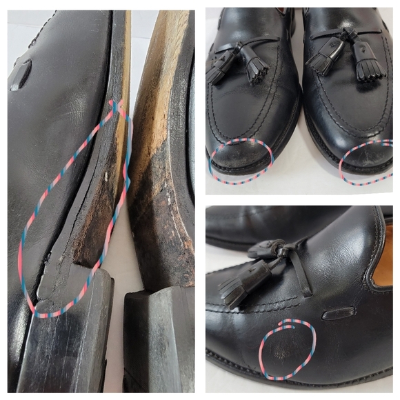 Allen Edmonds Grayson Tassel Penny Loafer Slip On Sz 10D Black Leather Old Money main image 6